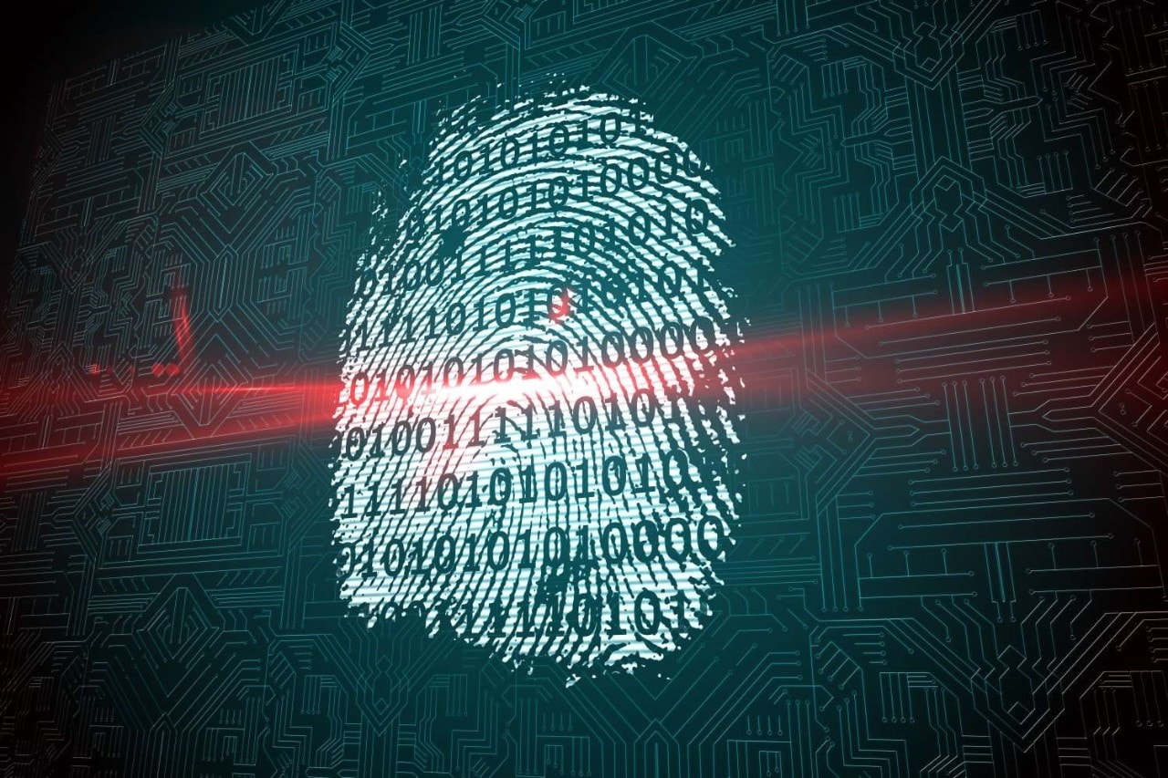 Thumb print on screen