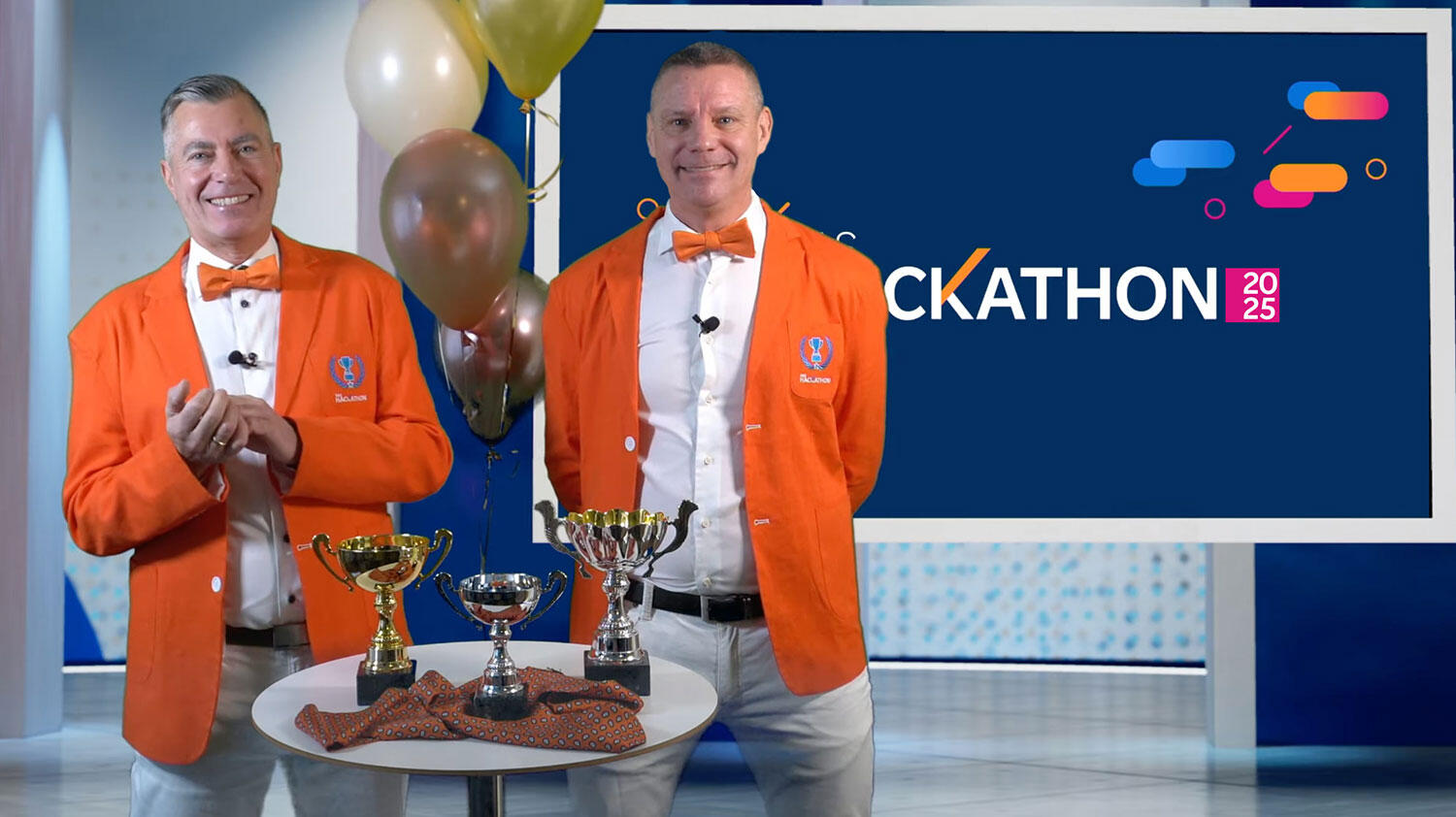 Hackathon 2025 Winners | press release Peter Lundqvist and Einar Halvorsen presenting 2025 Hackathon awards