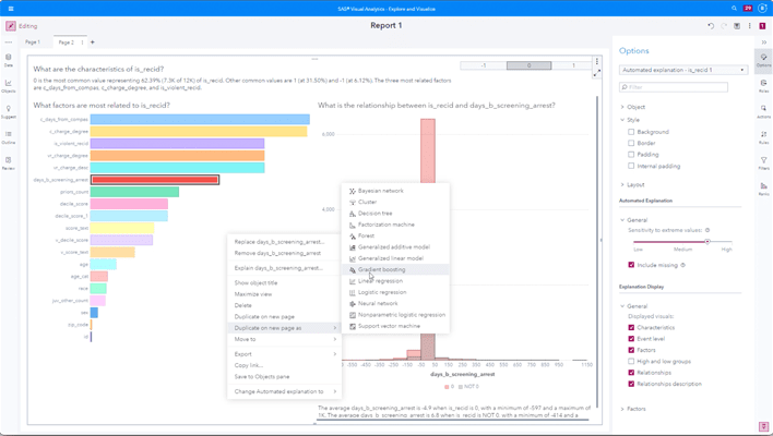 SAS Fraud Decisioning screenshot showing data integration